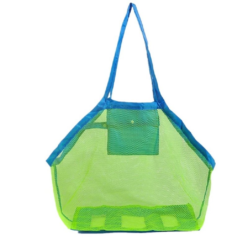EXKOKORO Ultra Large Mesh Beach Bag Tote, Beach Toys Organizer Storage Bags, Toys & Shell Bag Stay Away from Sand the Beach - Image 1